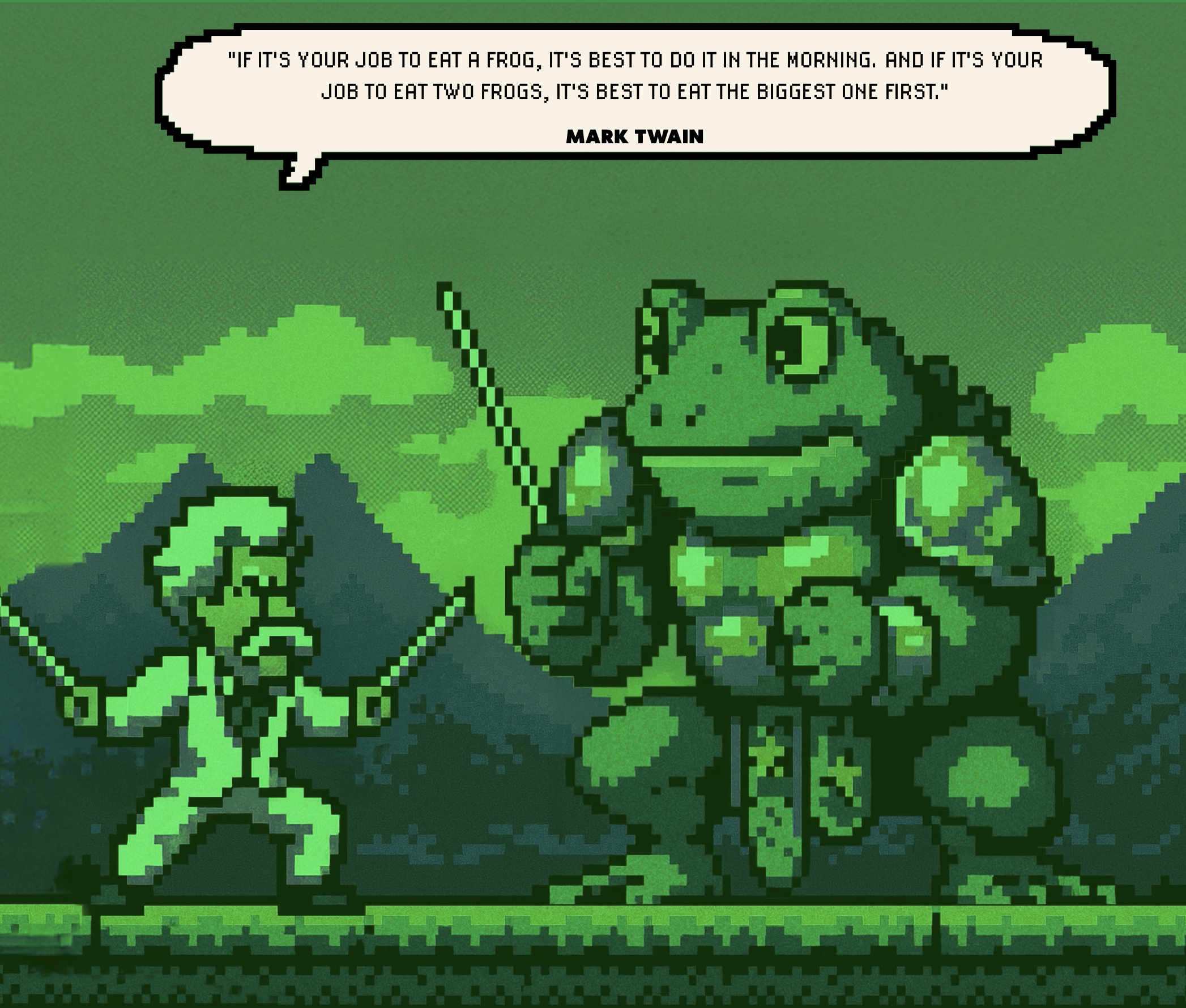 Frogslayer company and strategy visuals